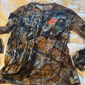 Costa Men's Camouflage Long Sleeve Shirt medium